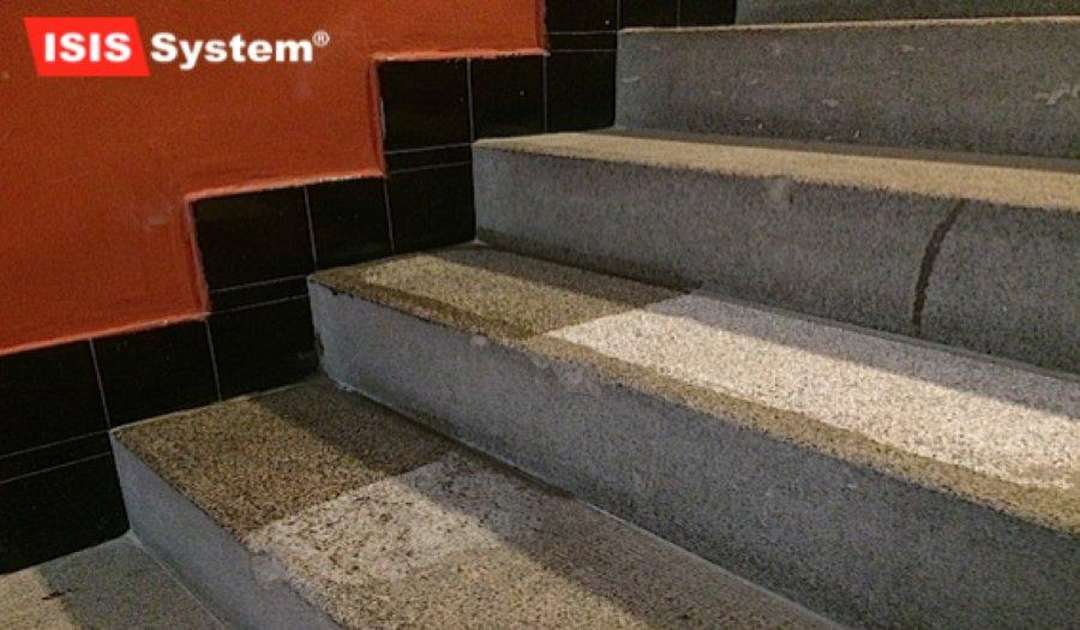 Renovace a čištění teraco schodů