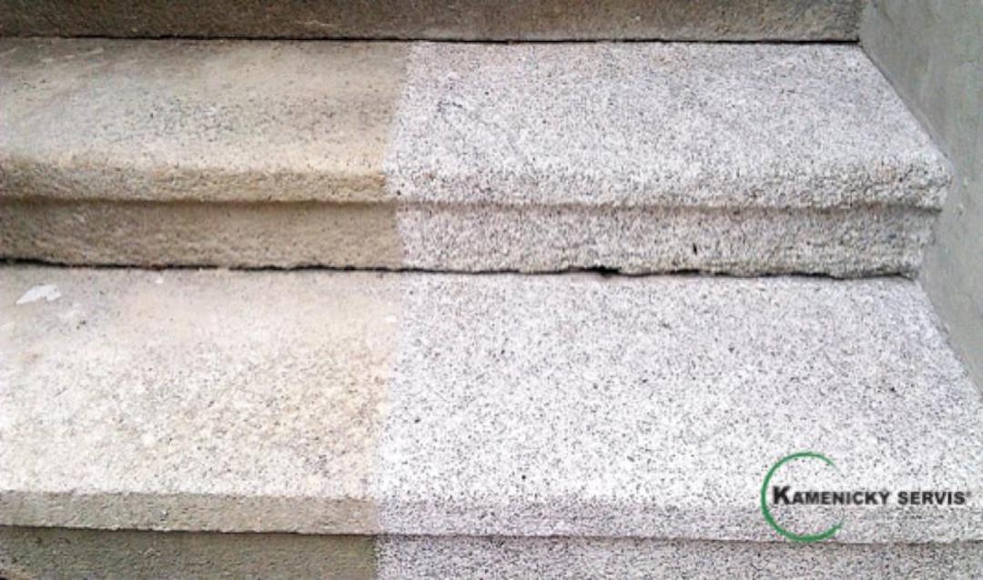 Renovace kamenných schodů